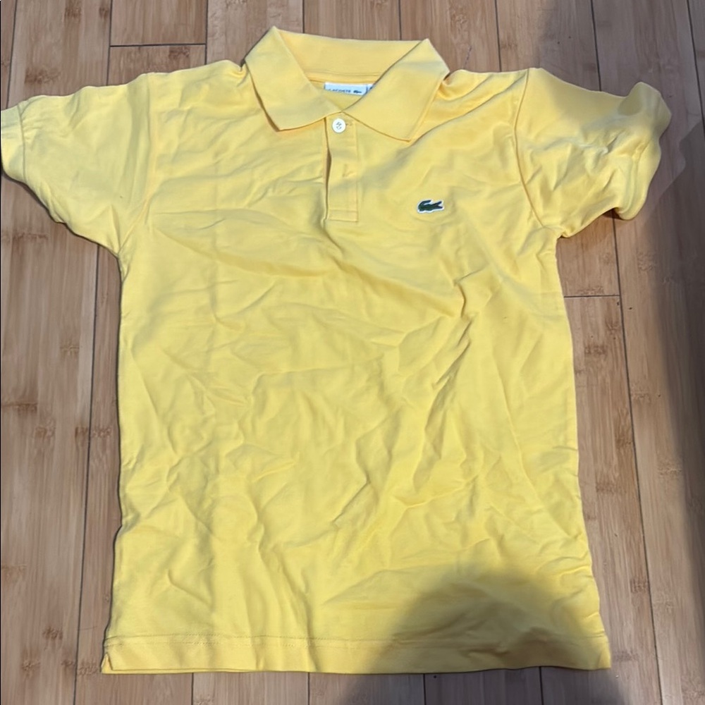 Lacoste Sunny Yellow Polo youth size 14